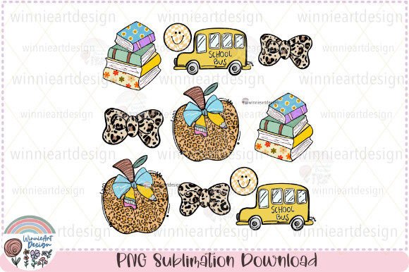 Back to School Apple Leopard Coquette Graphics