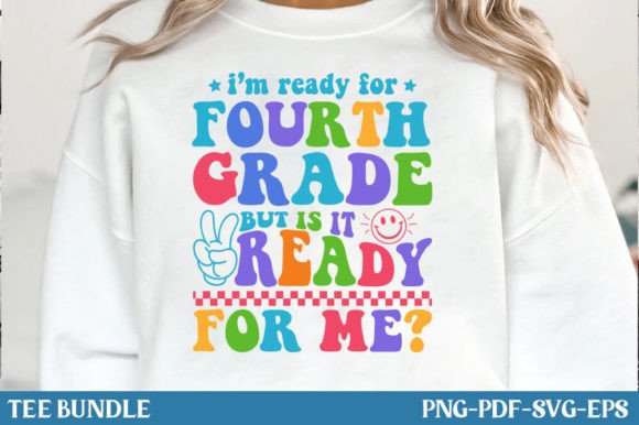 Back to School, Fourth Grade, PNG TShirt