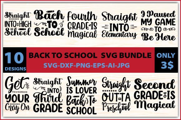 BACK to SCHOOL SVG BUNDLES
