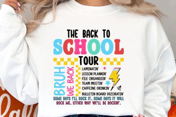 Back to School Teacher Tour Svg Graphics