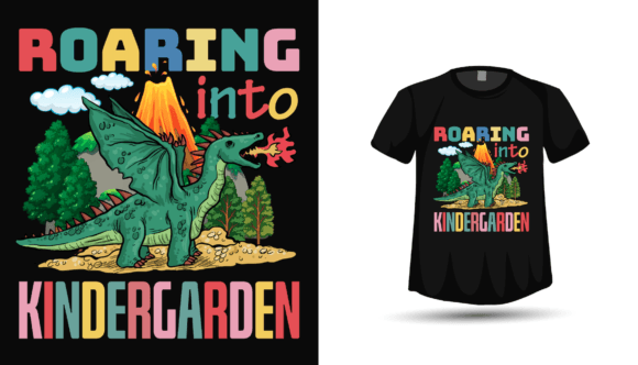 Back to School Trex Roaring Tshirt Graphics