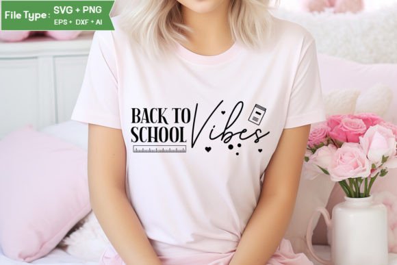 Back to School Vibes SVG Cut File: Graphics for Crafts & Local Branding