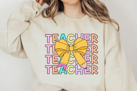 Coquette Teacher SVG, Back to School Svg Graphics