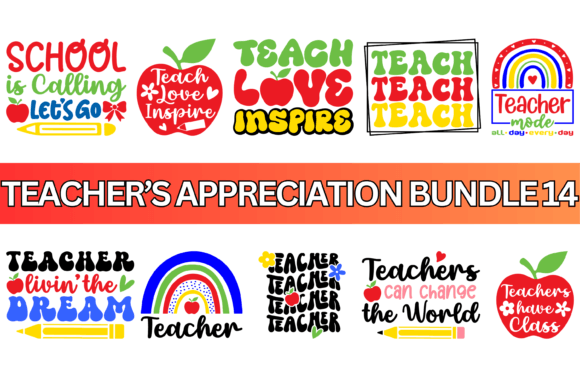 Cute Back to School SVG PNG Bundle: Graphics & Print Templates