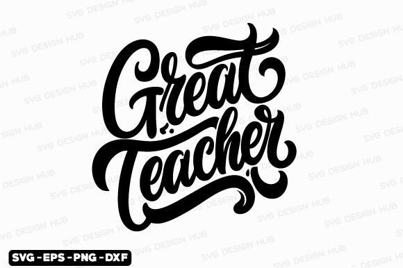Great Teacher SVG: Retro Back to School Graphics for Crafts