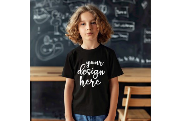 Kids Back to School T-Shirt Mockup: Graphics for Baby & Handmade Brands