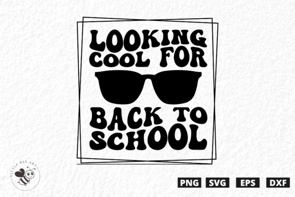 Looking Cool for Back to School Wavy SVG Graphics