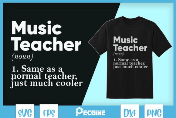 Music Teacher Funny Back to School SVG Graphics
