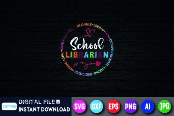 School Librarian, Back-to-School Shirt Graphics