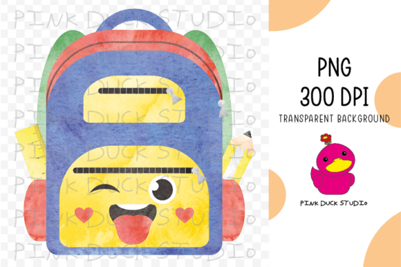 Watercolor Backpack Back to School Cute