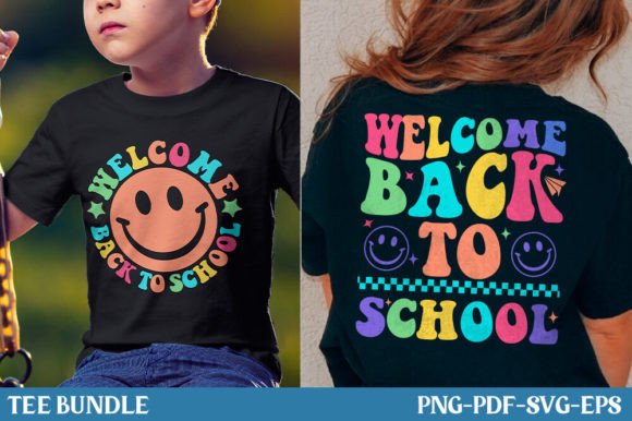 Welcome Back to School, Retro Groovy Graphics for T-Shirt Designs